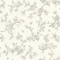 3119-02193 - Kindred Wallpaper by Chesapeake-French Nightingale Floral Scroll