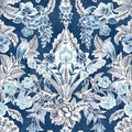 2903-25863 - Bluebell Wallpaper by A-Street-Vera Floral Damask