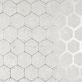 2927-00406 - Polished Metallic Wallpaper by Brewster-Starling Honeycomb