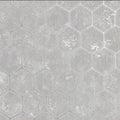 2927-00401 - Polished Metallic Wallpaper by Brewster-Starling Honeycomb