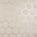 2927-00405 - Polished Metallic Wallpaper by Brewster-Starling Honeycomb