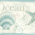 3120-53562B - Sanibel Sun Kissed Wallpaper by Chesapeake-Island Bay Starfish Border
