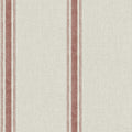 4192-12464 - Linette Red Fabric Stripe Wallpaper-Plaid and Stripe by Chesapeake