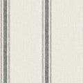 4192-70066 - Linette Black Fabric Stripe Wallpaper-Plaid and Stripe by Chesapeake