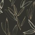 4197-27860 - Kenia Black Leaf Toss Wallpaper-Kaleidoscope by A Street