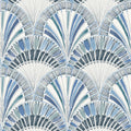 4197-27861 - Myla Blue Fanning Reeds Wallpaper-Kaleidoscope by A Street