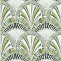 4197-27862 - Myla Green Fanning Reeds Wallpaper-Kaleidoscope by A Street