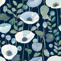 4197-27871 - Mindra Indigo Floral Trail Wallpaper-Kaleidoscope by A Street