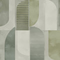 4197-27881 - Otto Green Abstract Geometric Wallpaper-Kaleidoscope by A Street