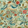 4197-27884 - Manette Turquoise Birds in the Bush Wallpaper-Kaleidoscope by A Street