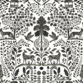 4197-83758 - Anoki Black Scenic Woodlands Wallpaper-Kaleidoscope by A Street