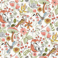 4197-83760 - Wonder Orange Woodland Animals Wallpaper-Kaleidoscope by A Street