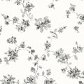 4199-24482 - Festival Floral Charcoal Trailing Wallpaper-Modern Farmhouse by Chesapeake