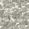 4199-72558 - Spinney Black Toile Wallpaper-Modern Farmhouse by Chesapeake