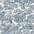 4199-72559 - Spinney Blue Toile Wallpaper-Modern Farmhouse by Chesapeake