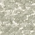 4199-72561 - Spinney Green Toile Wallpaper-Modern Farmhouse by Chesapeake