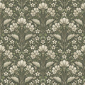 4199-83701 - Edith Green Floral Damask Wallpaper-Modern Farmhouse by Chesapeake