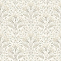 4199-83702 - Edith Neutral Floral Damask Wallpaper-Modern Farmhouse by Chesapeake