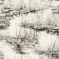 4211-83512 - Yacht Club Taupe Scenic Wallpaper-Private Reserve