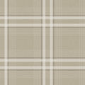 4211-83564 - Country Club Plaid Taupe Faux Linen Wallpaper-Private Reserve