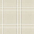 4211-83566 - Country Club Plaid Beige Faux Linen Wallpaper-Private Reserve