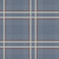 4211-83567 - Country Club Plaid Denim Faux Linen Wallpaper-Private Reserve