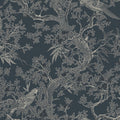 4211-83569 - Regal Ridge Dark Blue Trailing Tree Wallpaper-Private Reserve