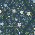 4212-84384 - Waverly Navy Wallpaper-Rifle Paper Co. 4th Edition