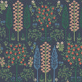 4212-84412 - Fenna Navy Multi Wallpaper-Rifle Paper Co. 4th Edition