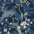 4212-84422 - Peacock Navy Wallpaper-Rifle Paper Co. 4th Edition