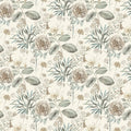 TL1918 - Handpainted Traditionals Wallpaper-Midsummer Floral