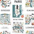 PSW1196RL - Rifle Paper Co. Peel & Stick Wallpaper-City Maps