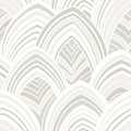 2969-87352 - Pacifica Wallpaper by A Street-Cabarita Art Deco Flocked Leaves
