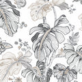 RMK11586RL - Boho Palm Peel and Stick Wallpaper