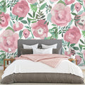 ASTM3905 - Blooming Floral Darling Pink Wall Mural