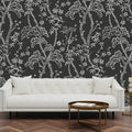 ASTM3919 - Storybook Forest Charcoal Grey Wall Mural