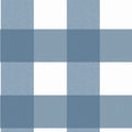 3123-12533 -Amos Blue Gingham Wallpaper by Chesapeake