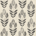 3123-24474 - Garland Black Block Tulip Wallpaper by Chesapeake