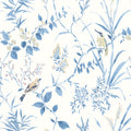 3123-24170 - Imperial Garden Blue Botanical Wallpaper by Chesapeake
