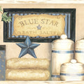3123-63101 - Martha Blue Country Bath Border by Chesapeake