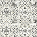 3123-12331 - Sonoma Black Spanish Tile Wallpaper by Chesapeake