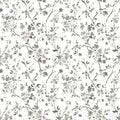 3122-10920 - Glinda Black Floral Trail Wallpaper by Chesapeake