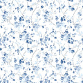 3122-10902 - Glinda Navy Floral Trail Wallpaper by Chesapeake