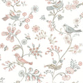 3122-10805 - Jinjur Blush Bird Trail Wallpaper by Chesapeake