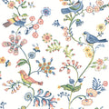 3122-10801 - Jinjur Multicolor Bird Trail Wallpaper by Chesapeake