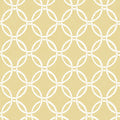 3122-11003 - Quelala Yellow Ring Ogee Wallpaper by Chesapeake