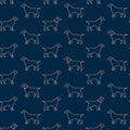 3122-10402 - Yoop Dark Blue Dog Wallpaper by Chesapeake