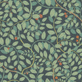 2932-65105 - Kirke Turquoise Leavy Vines Wallpaper- by A Street