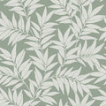 2970-26122 - Morris Green Leaf Wallpaper- by A Street