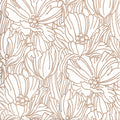 2970-87358 - Selwyn Metallic Copper Floral Wallpaper- by A Street